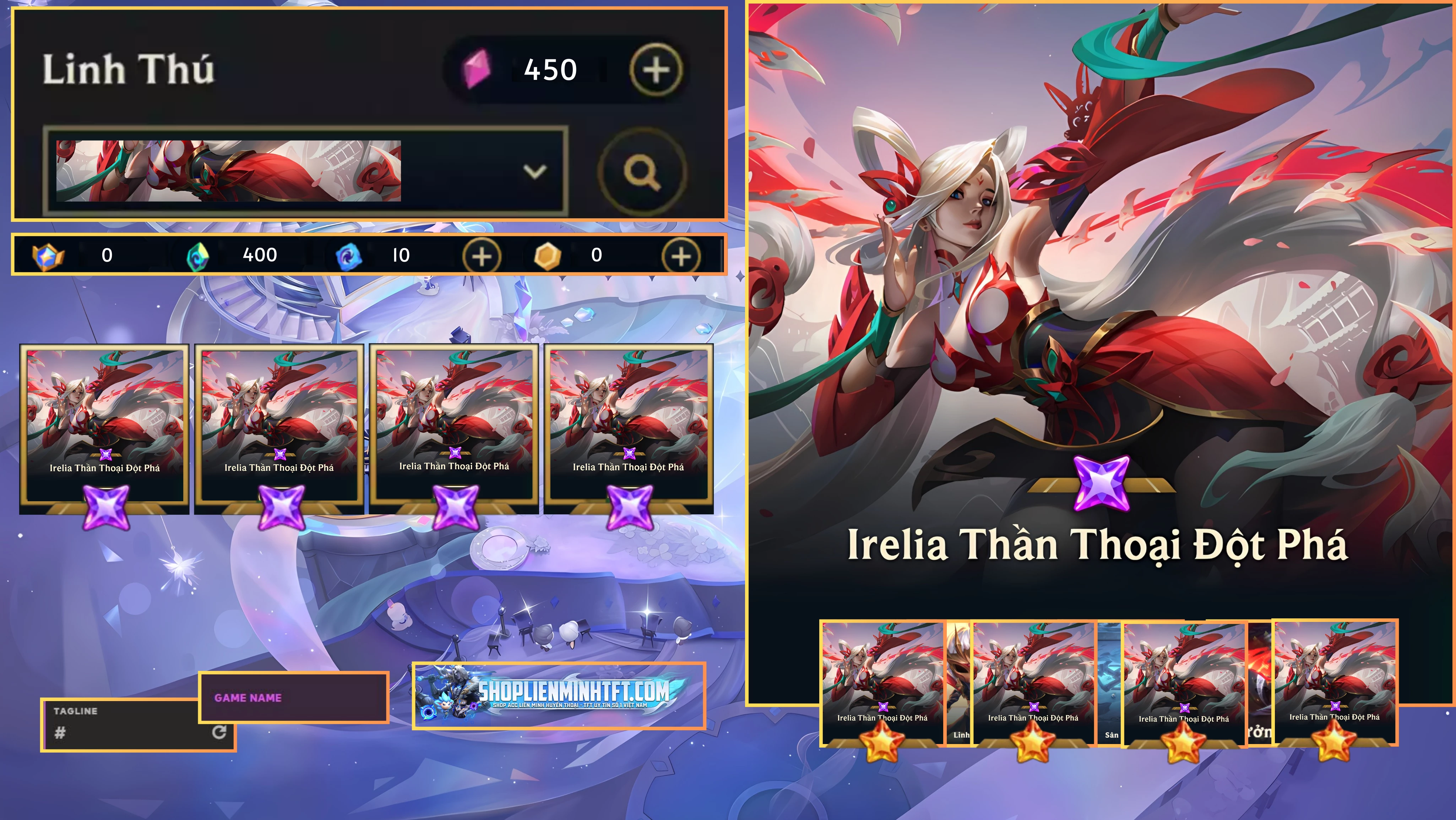 IRELIA THẦN THOẠI ĐỘT PHÁ CLONE